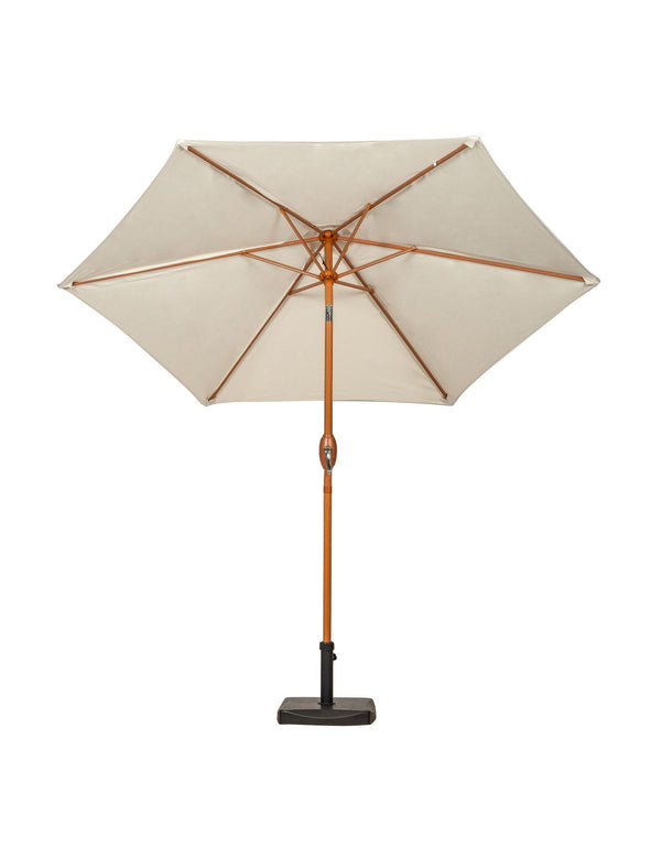 Royalcraft Woodlook Crank And Tilt Parasol - Ivory 2.5M