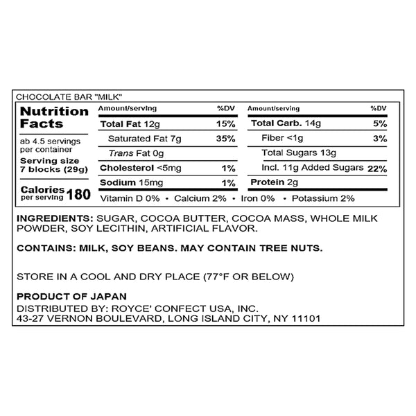 Royce Chocolate Bar "Milk"