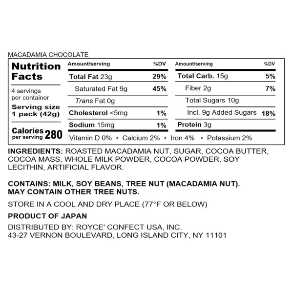 Royce Macadamia Chocolate
