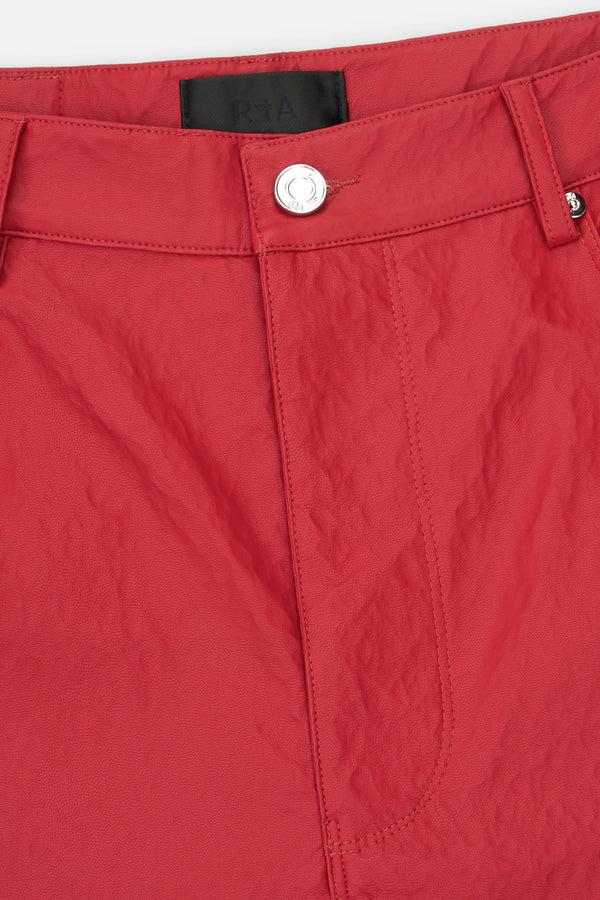 Rta JAMIE LEATHER WIDE LEG PANT