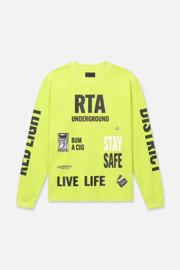rta LAWRENCE LONG SLEEVE TEE