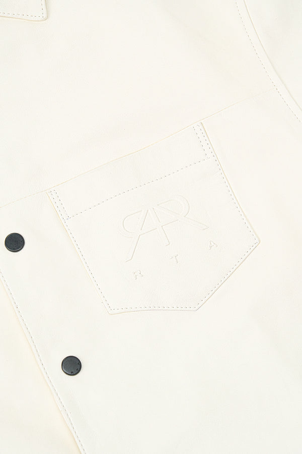Rta LEATHER SHORT SLEEVE SHIRT