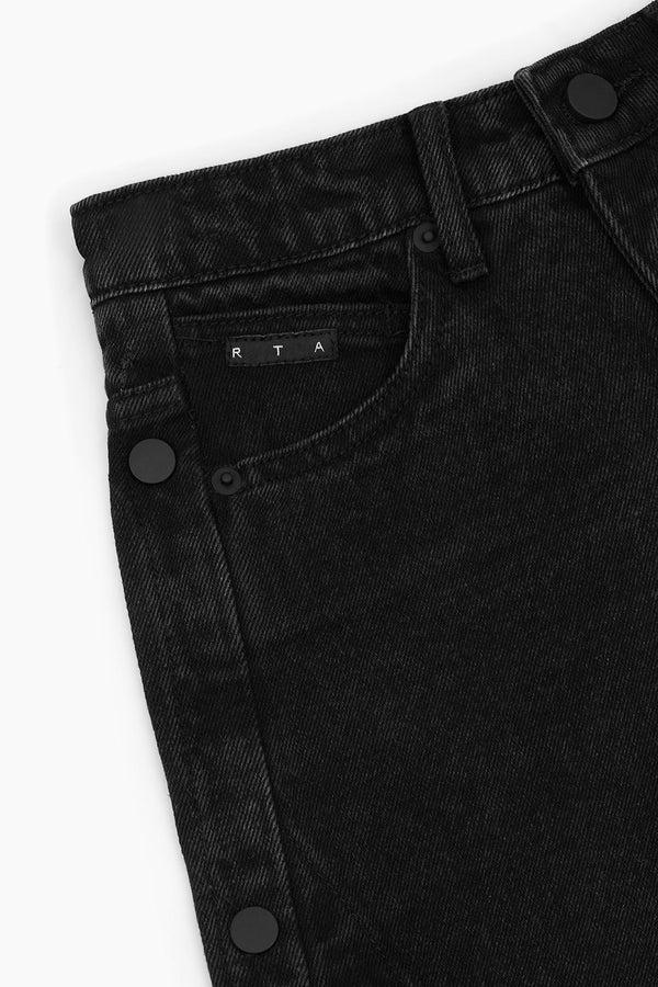 Rta SIDE CUTOUT WIDE LEG JEAN