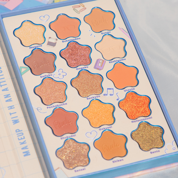 Rude Cosmetics Chibi Manga Collection 15 Color Palette - A Day In Attitude Academia Sale