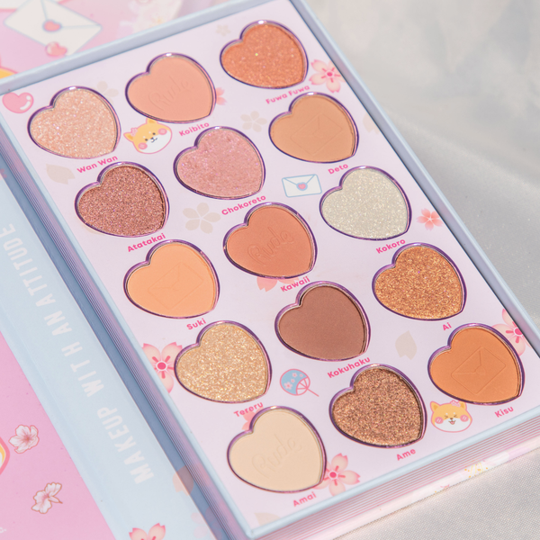 Rude Cosmetics Chibi Manga Collection 15 Color Palette - First Love Diary Secrets Sale