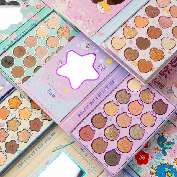 Rude Cosmetics Chibi Manga Collection 15 Color Palette - First Love Diary Secrets Sale