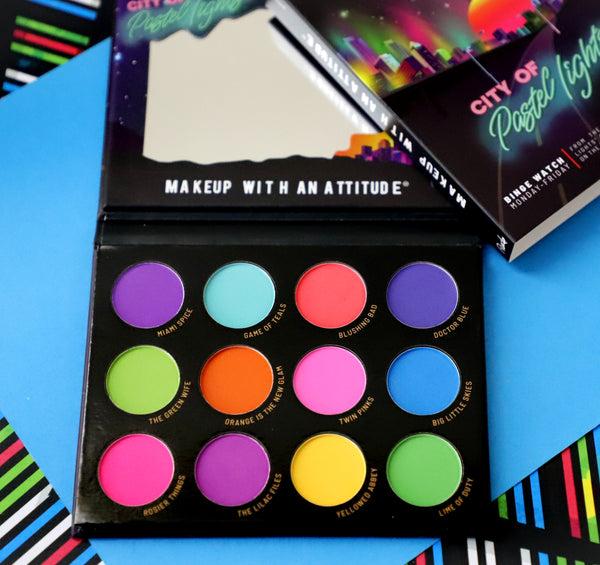 Rude Cosmetics City Of Pastel Lights - 12 Pastel Pigment & Eyeshadow Palette Sale