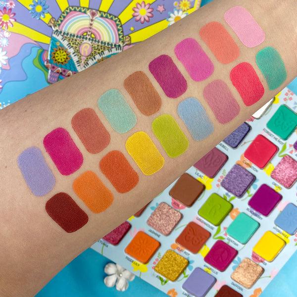 Rude Cosmetics Flower Child 30 Pressed Pigment & Shadows - Freshly Cut Sale