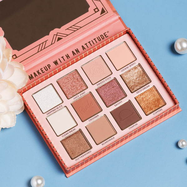 Rude Cosmetics The Roaring 20's 12 Color Eyeshadow Palette - Soubrette Sale