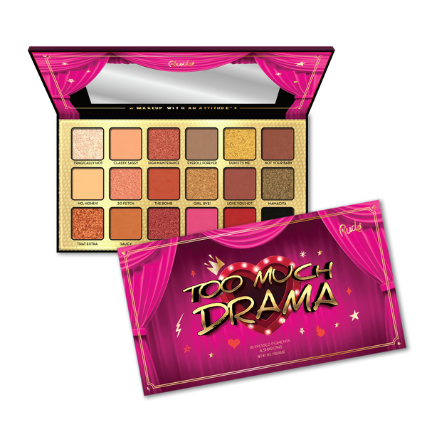 Rude Cosmetics Too Much Drama - 18 Eyeshadow Palette Sale