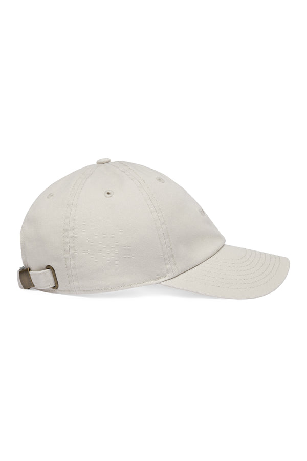 Rue De Tokyo CHINO COTTON TWILL CAP 100% COTTON - STONE / STONE EMB