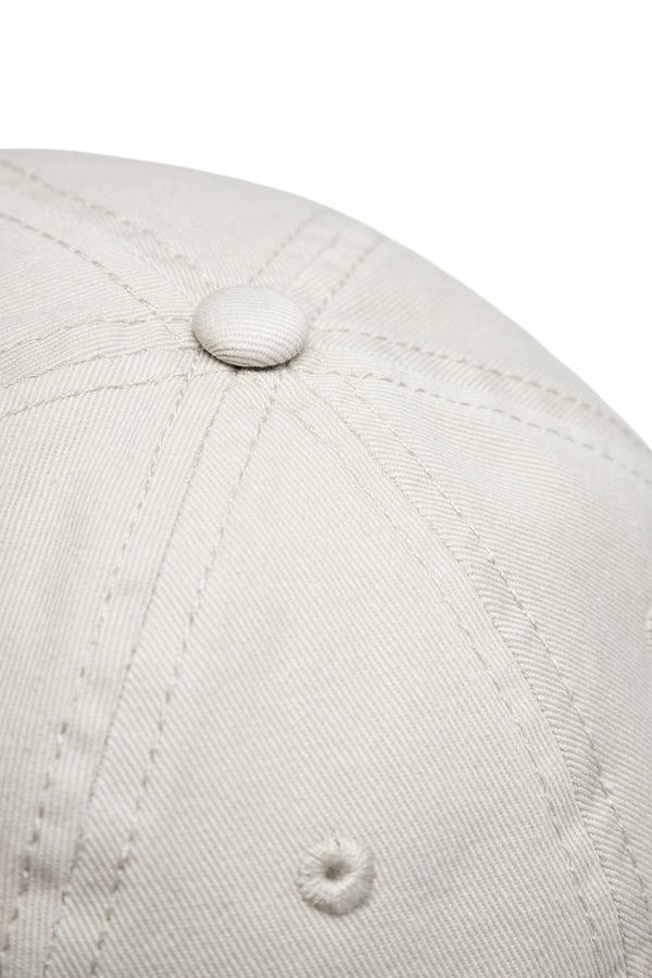 Rue De Tokyo CHINO COTTON TWILL CAP 100% COTTON - STONE / STONE EMB