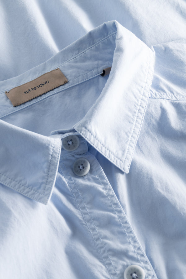 Rue De Tokyo DANITZA GMTD GARMENT DYED POPLIN - LIGHT BLUE