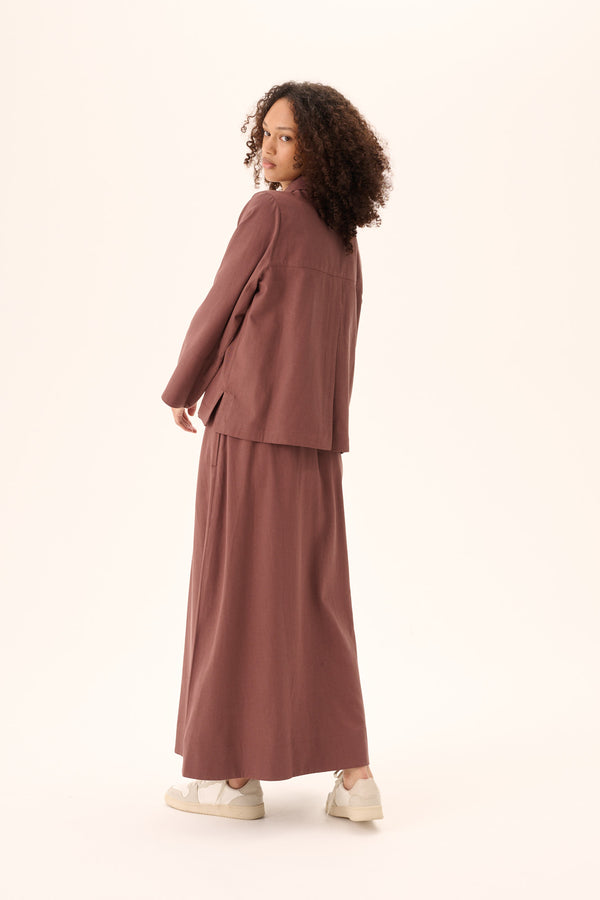 Rue De Tokyo PISCES SANDWASHED CT TENCEL - FADED MAROON