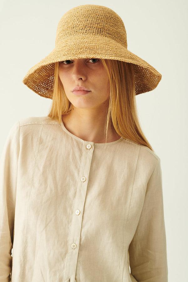 rue de tokyo ABIGAIL STRAW SAND HAT