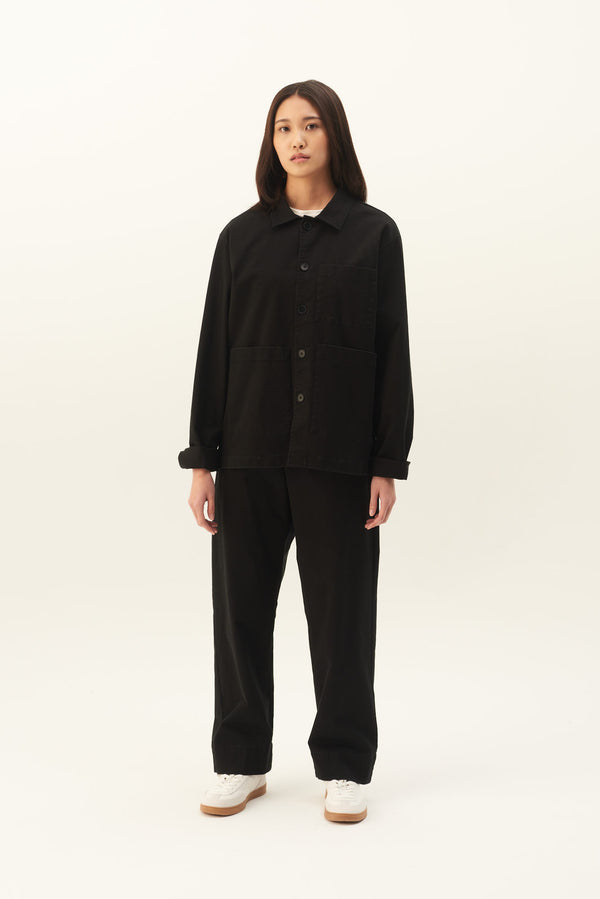 rue de tokyo CAMERON PRE DYED TWILL - BLACK
