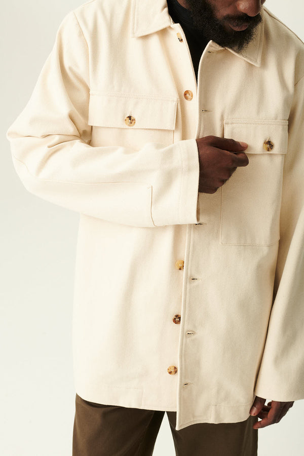 rue de tokyo CLAS TEXTURED COTTON - NATURAL