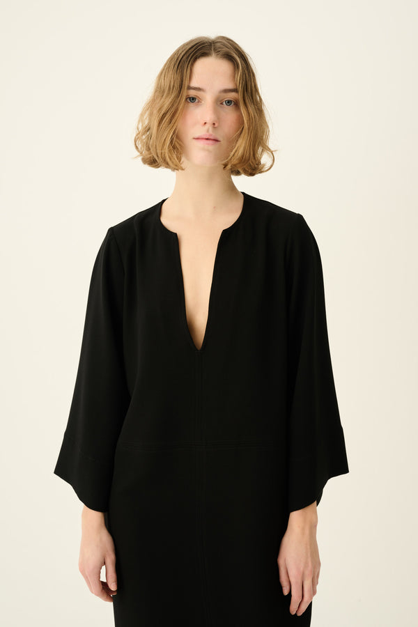 Rue De Tokyo DANUTAS RECYCLED HEAVY CREPE - BLACK