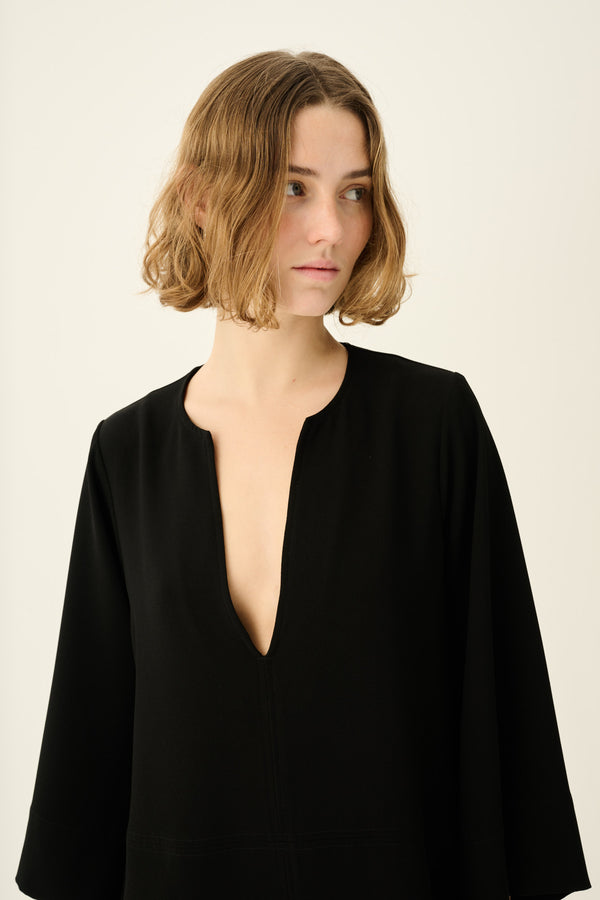 Rue De Tokyo DANUTAS RECYCLED HEAVY CREPE - BLACK