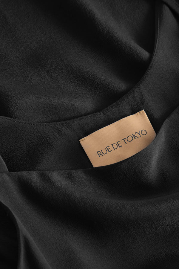 Rue De Tokyo DASIE DRESS SILK BLACK