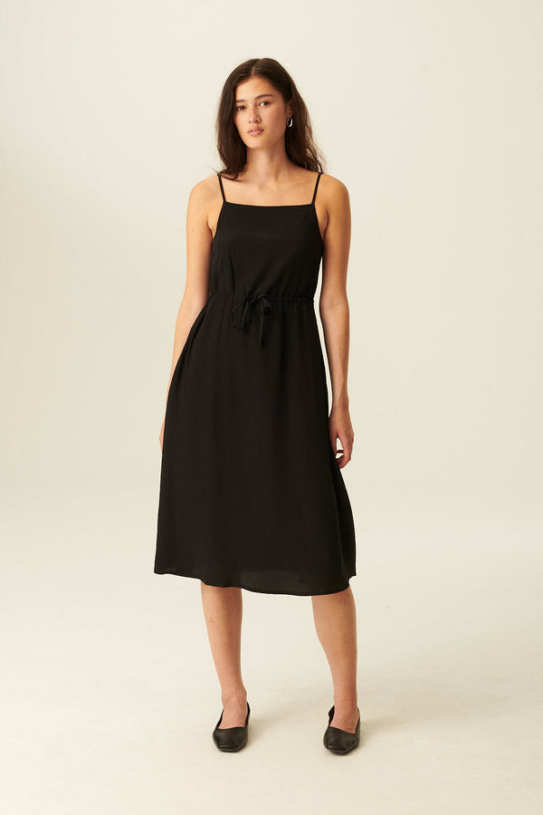 rue de tokyo DASIE DRESS SILK BLACK
