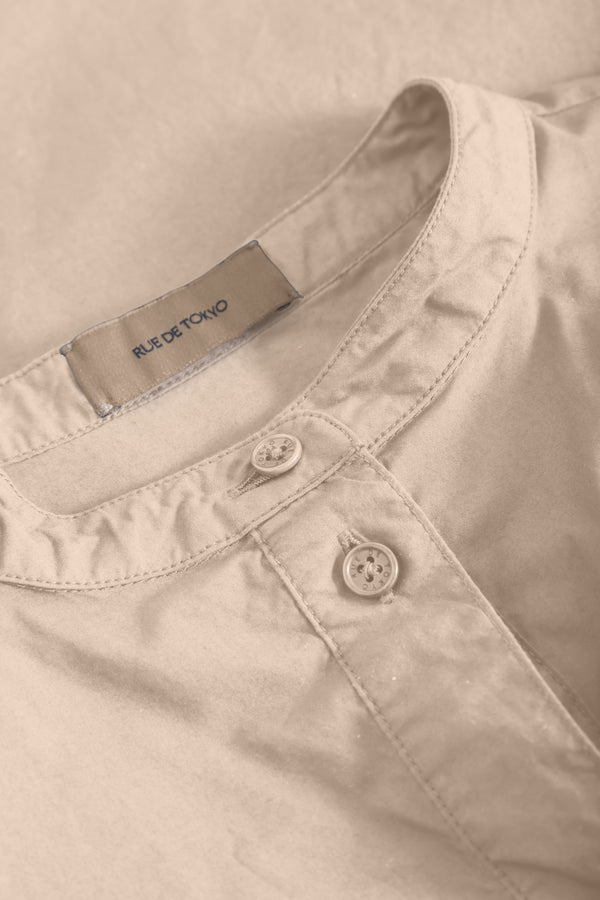 Rue De Tokyo DONNA GMTD GARMENT DYED POPLIN - BEIGE