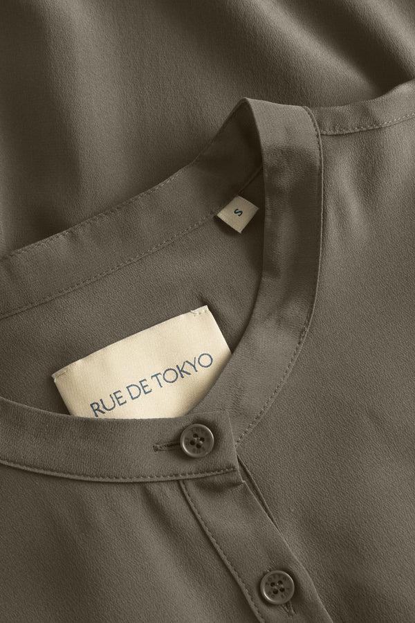Rue De Tokyo DORA DRESS SILK WALNUT