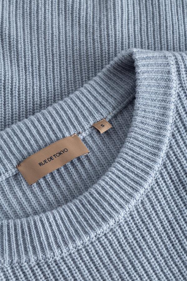 Rue De Tokyo KARLI WOOL CASHMERE BLEND - DOVE BLUE