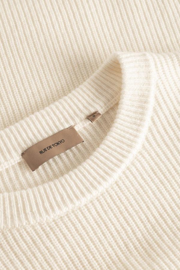 Rue De Tokyo KARLI WOOL CASHMERE BLEND - WHITE