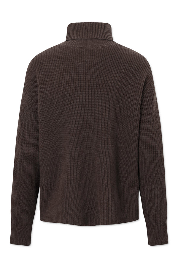 Rue De Tokyo KIRI WOOL CASHMERE BLEND - DARK BROWN