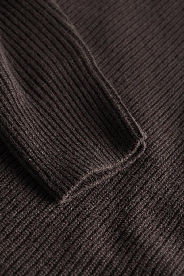Rue De Tokyo KIRI WOOL CASHMERE BLEND - DARK BROWN