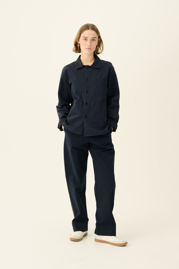 rue de tokyo PALLA PRE DYED TWILL - DARK NAVY
