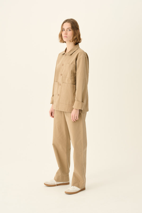 rue de tokyo PALLA PRE DYED TWILL - LIGHT BROWN