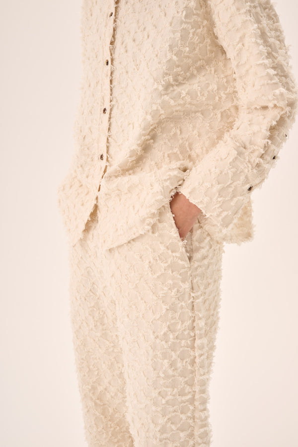 Rue De Tokyo PALLA TWILL FIL DE COUPE - RAW WHITE