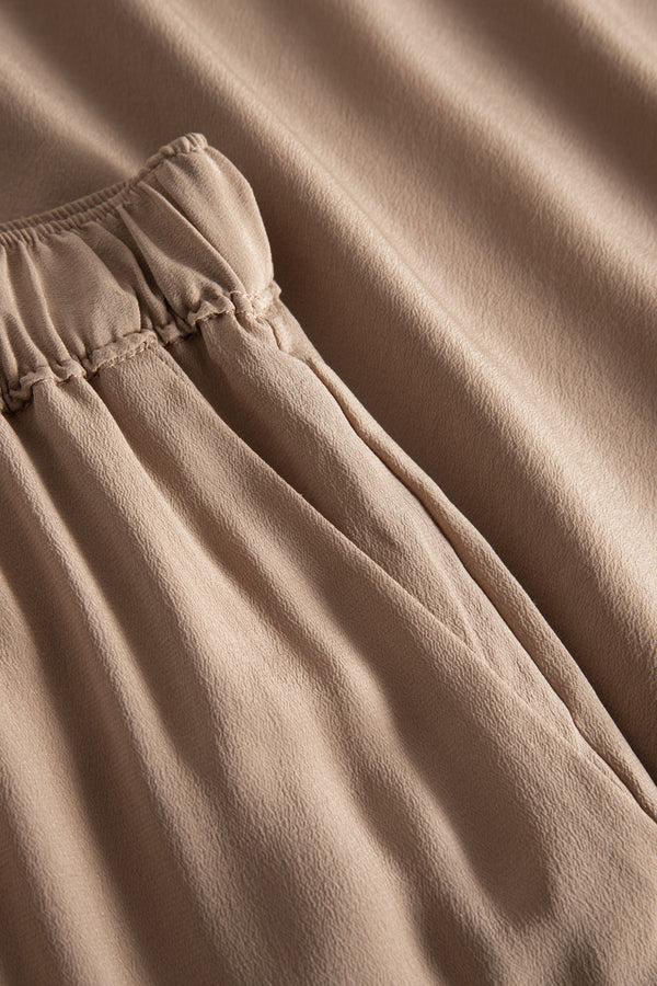 Rue De Tokyo PAPRIKA SILK SKIRT BROWN