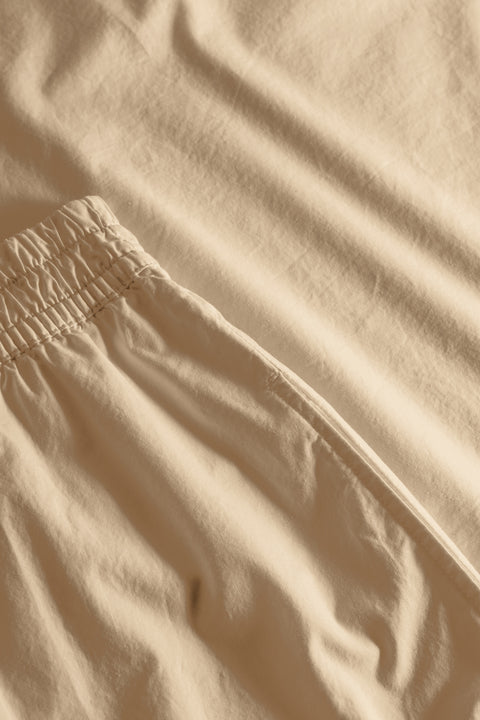 Rue De Tokyo PETULA GARMENT DYED POPLIN - BEIGE
