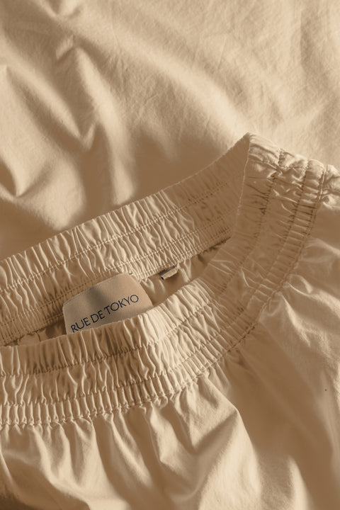Rue De Tokyo PETULA GARMENT DYED POPLIN - BEIGE