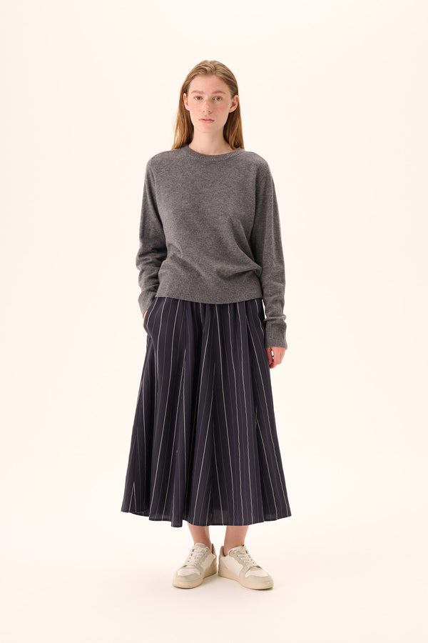 Rue De Tokyo PILAR STRIPED TENCEL - DARK NAVY STRIPE