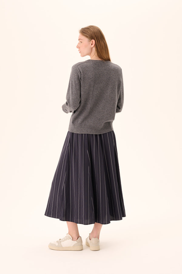 Rue De Tokyo PILAR STRIPED TENCEL - DARK NAVY STRIPE