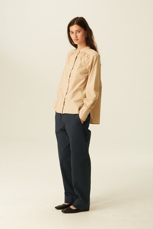 rue de tokyo SABINE GARMENT DYED POPLIN - BEIGE