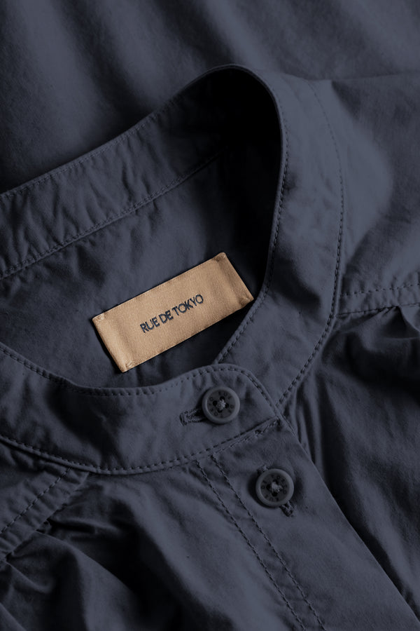 Rue De Tokyo SABINE GARMENT DYED POPLIN - DARK NAVY