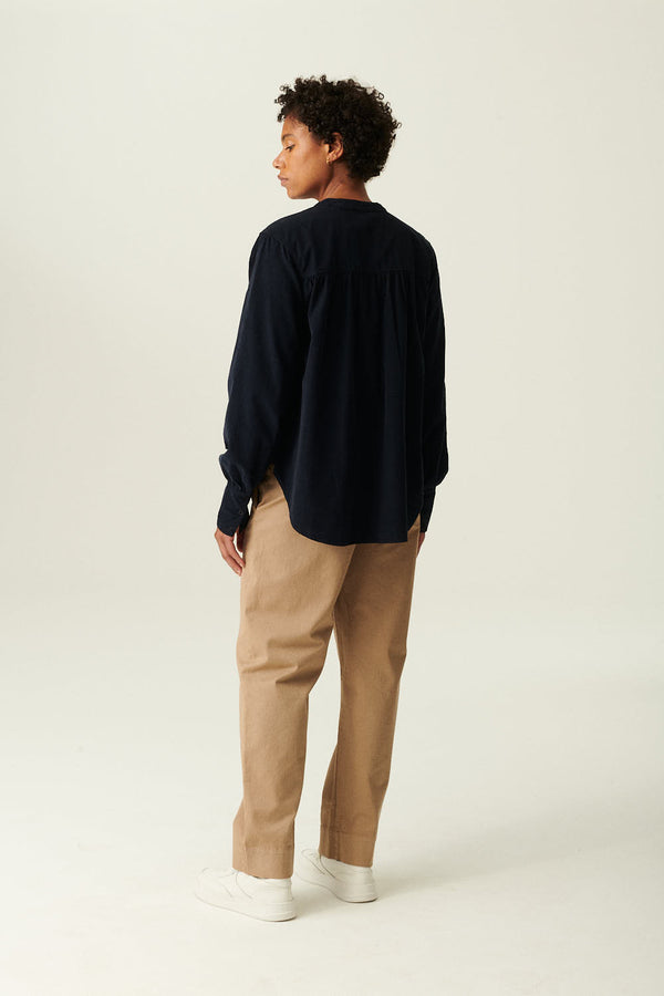 Rue De Tokyo SABINE GARMENT DYED POPLIN - DARK NAVY