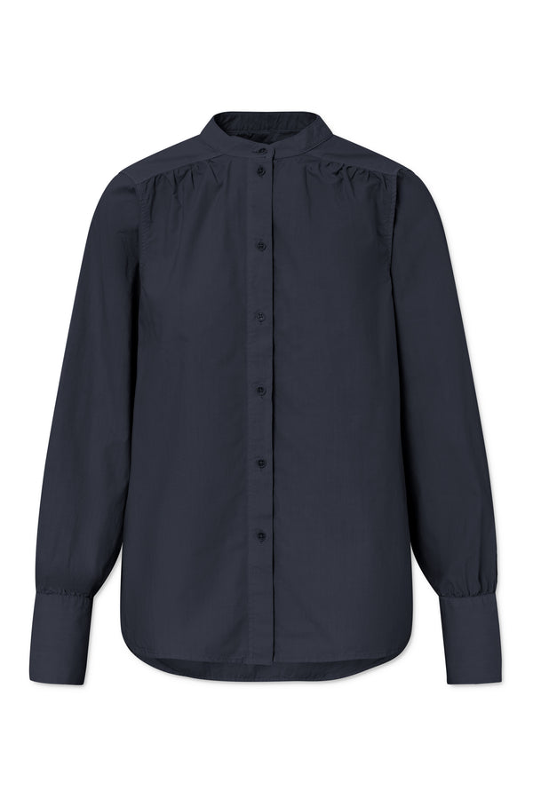 Rue De Tokyo SABINE GARMENT DYED POPLIN - DARK NAVY