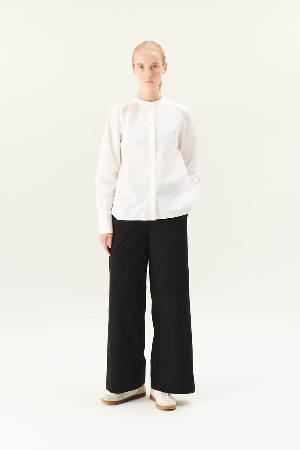 Rue De Tokyo SABINE GARMENT DYED POPLIN - WHITE