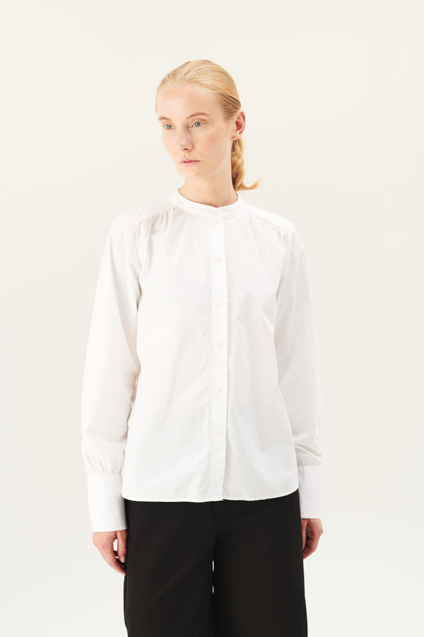 rue de tokyo SABINE GARMENT DYED POPLIN - WHITE