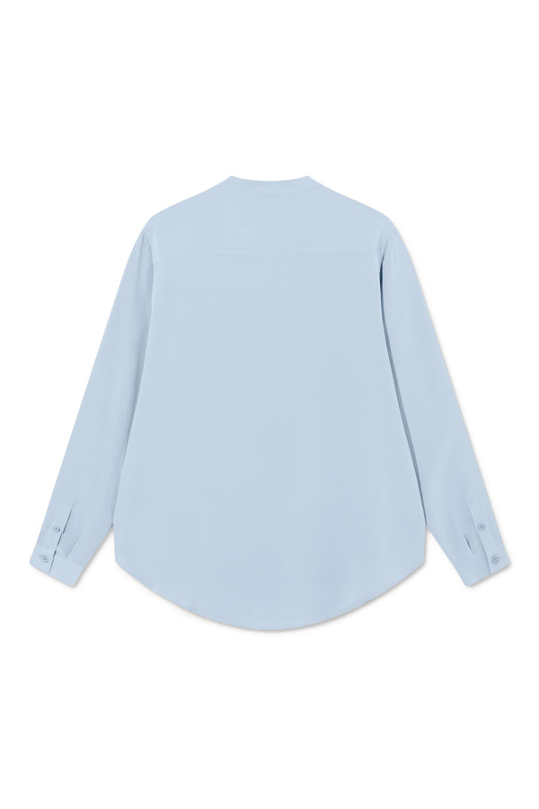 Rue De Tokyo SALMA SILK SHIRT LIGHT BLUE