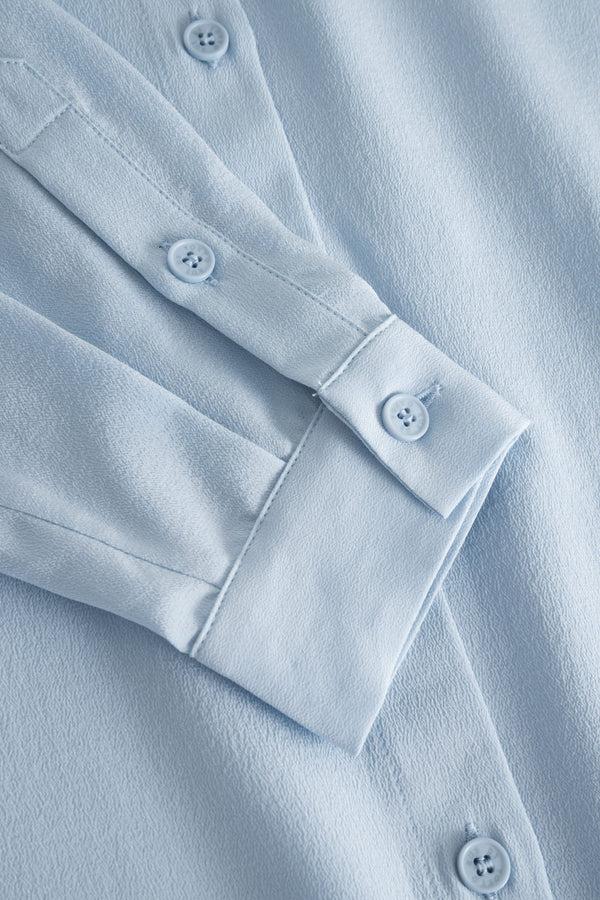 Rue De Tokyo SALMA SILK SHIRT LIGHT BLUE
