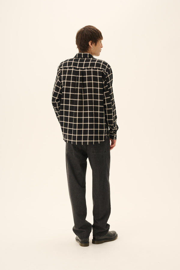 Rue De Tokyo SATOSHI COTTON CHECK - BLACK/WHITE
