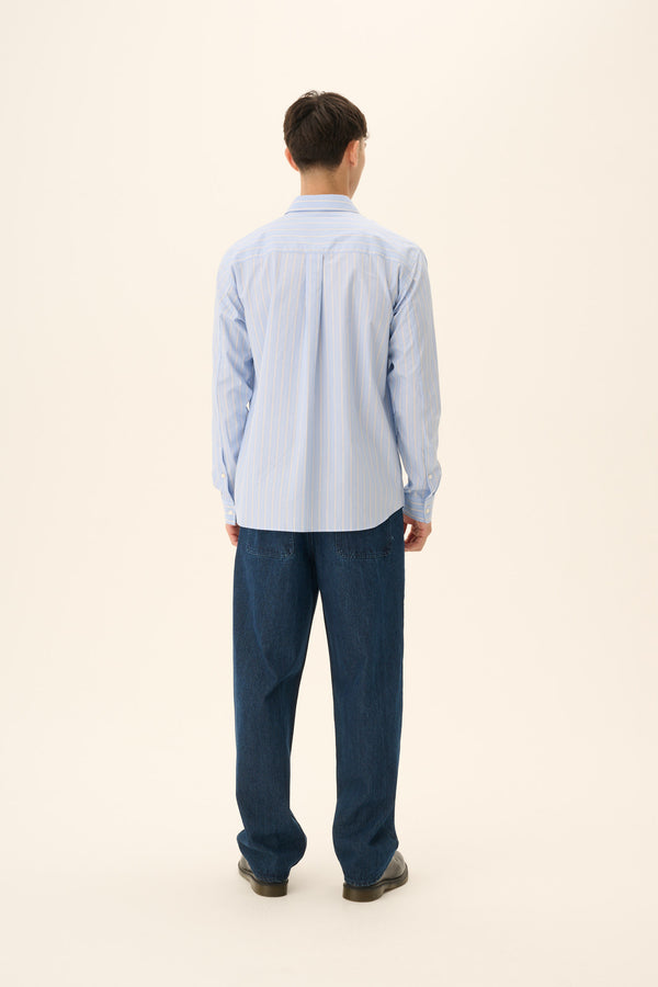 Rue De Tokyo SATOSHI STRIPED FIL A FIL - LIGHT BLUE