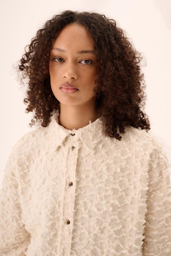 Rue De Tokyo SEKE TWILL FIL DE COUPE - RAW WHITE